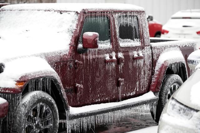 Ice Covered Vehicle 